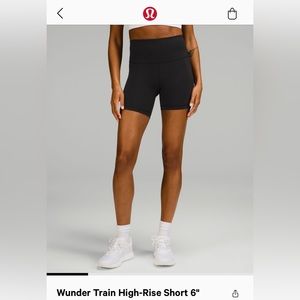 Lululemon wunder train high rise shorts